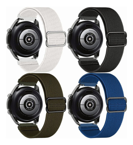 4 Correas Elásticas Para Samsung Galaxy Watch 5 Pro 44 45 Mm