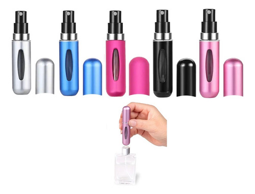 Mini Atomizador Para Perfume Recargable 5pz