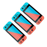  Pack X3 Lamina Mica Protectora De Vidrio Nintendo Switch 