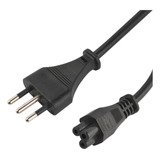 Cable De Poder Tipo Trebol 1,8 Mts Para Notebook