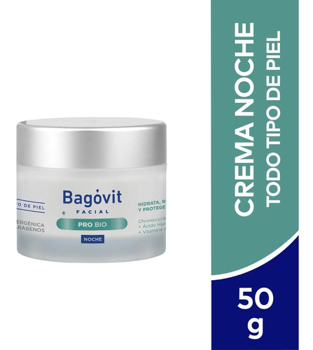 Crema Facial Bagovit Regeneradora Noche X 55 Gr
