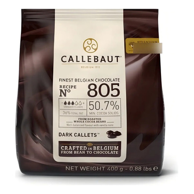 Gotas Chocolate Belga Callebaut Amargo 50,7% 805 - 400g