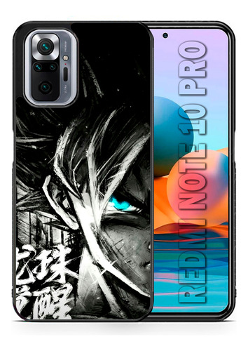 Funda Goku Close Up Dragon Ball Tpu Con Protector De Cámara