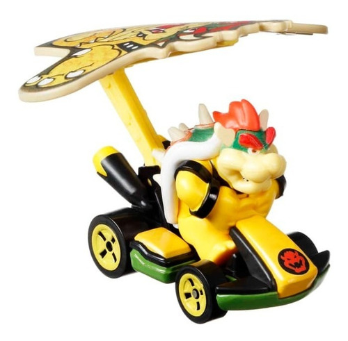 Hot Wheels Mario Kart Auto Con Personaje Gvd30 Mattel