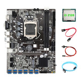 Placa Base B75 Eth Miner 12 Pcie A Usb+i3 21202+sata3.0