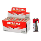 Caixa Com 12 Bateria 9v Original Alfacell