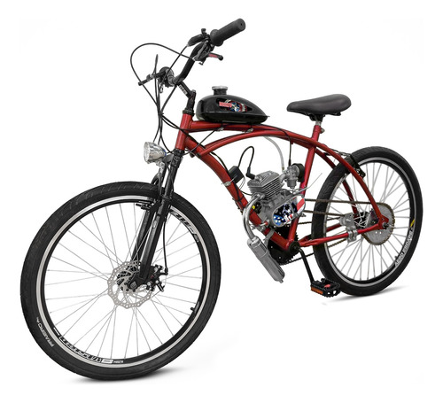 Bicicleta Motorizada 80cc Bike Caiçara Aro 26 Moskito Disco