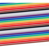 Rollo Cable Plano 34 Vías Colores 30 Metros Awg 28-p