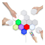 Luz Gamer Hexagonal Control App (no Usa Pilas) Set 6 Piezas