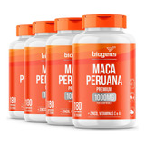 4x Maca Peruana Biogens 1g, Vitamina C, Zinco, 180tbls, Full