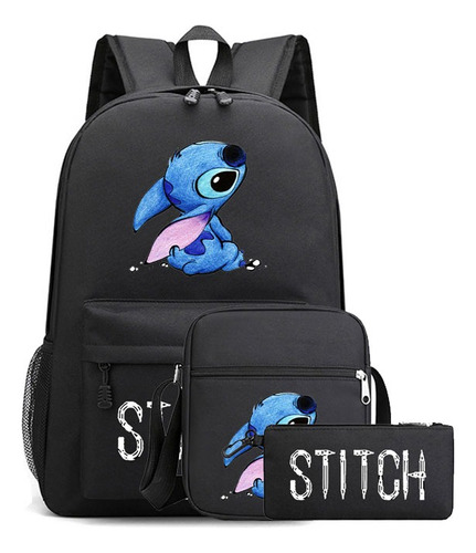 Mochila Stitch Kids Con Estampado De Dibujos Animados Para J