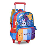 Mochila De Rodinhas Bolofofos Infantil Escolar Creche