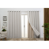 Cortina Gaze De Linho C\forro Blackout 6.00x2.00 Sala Quarto