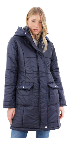 Campera Larga Impermeable Rompeviento Mujer Nofret Nueva 11