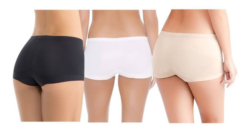 Paquete 3 Pantys Tipo Bóxers Push Up, Ilusión Modelo 1407