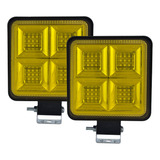 Set De Faros Con Estrobo Blanco 36 Leds 144 Watts Tunelight