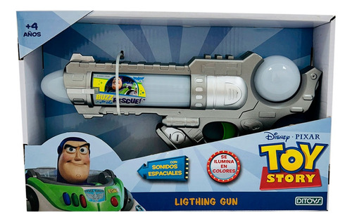 Pistola Toy Story Lighting Gun Con Luz Sonidos Pixar Ed