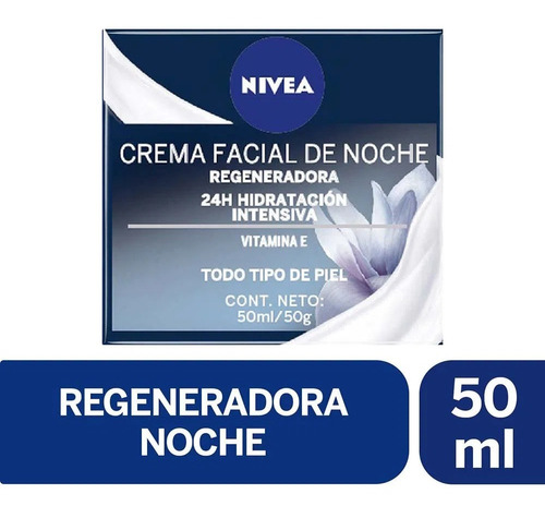 Nivea Essentials Crema Facial De Noche Regeneradora X 50gr