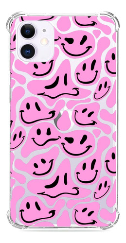 Capa Capinha Emoji Abstrato Rosa Personalizado