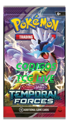 100 Codigos Sobres Fuerzas Temporales Pokémon Tcg Live