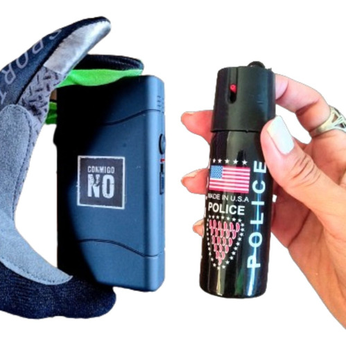 Kit Defensa Personal Power Linterna Pocket Antirrobo + Gas