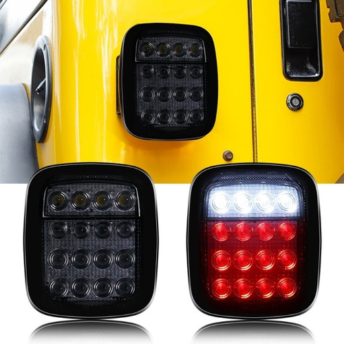 Stop Led Luz Freno Trasero Jeep Wrangler Rubicon Cj Tj Yj Jk Foto 5