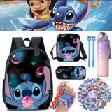 Mochila Infantil Lilo And Stitch 57 Peças Para Meninas E Men