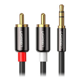 Ugreen - Cabo 10590  P2 X 2x Rca 3m 3 Metros Blindagem Dupla