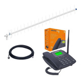 Kit Celular De Mesa 2 Chip 4g Aquário Antena 700mhz 20dbi