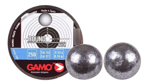 Balines Gamo Round 4.5 X250u Esfericos Premium Caza - Swat