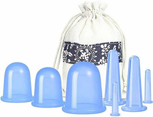 Terapia De Ahuecamiento Grupos De Vacío 7pcs Silicona Anti C