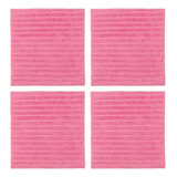 Toalla Limpia 10pcs 30x30cm Rosa Cuadrada Ing Super Absorben