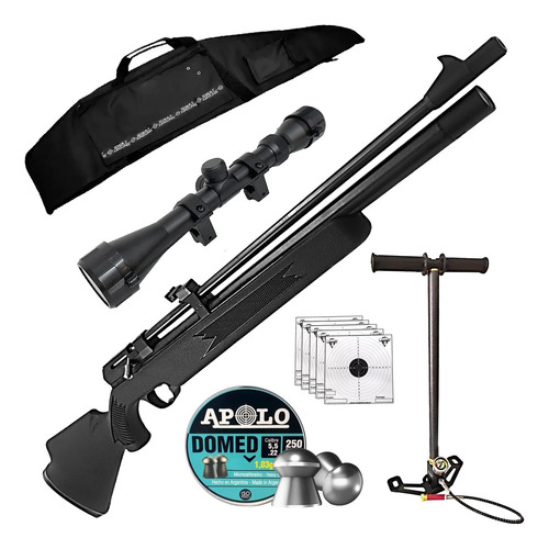 Rifle Pcp Swat Airguns Pr900 Regulado Inflador Funda Mira