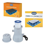 Kit Capa Forro Filtro 3.600l/h  Para Piscina Premium 3700l