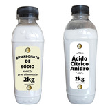 Kit Co² Caseiro Ácido Cítrico 2kg + Bicarbonato Sódio 2kg