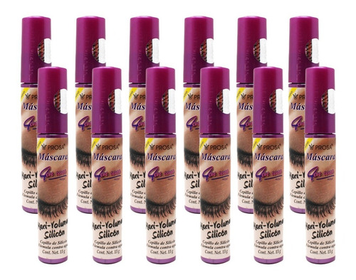 12 Piezas Rimel Mascara Pestañas Prosa 4 En 1