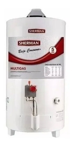 Termotanque A Gas 50 Litros Sherman Tpgp050ms Carga Superior