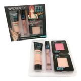 Set De Maquillaje Liquido, Polvo Compacto, Corrector Y Rubor