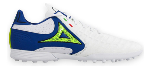 Tenis Fútbol Rápido Hombre Pirma 3043 Turf Blanco Azul