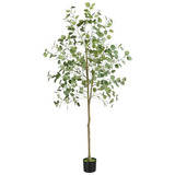 Árbol De Eucalipto Artificial, Decoración Moderna De Plantas