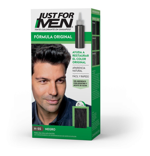 Just For Men Coloracion En Shampoo Cubre Las Canas 5 Tonos