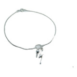 Pulsera Plata 925 Con Dije Perrito Y Bolitas Plata 925