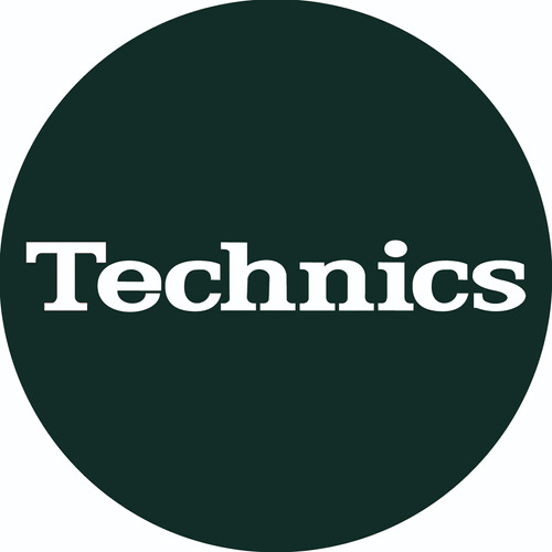 1 Technics Negro Letra Blanca Slipmat Paño Bandejas Latex 