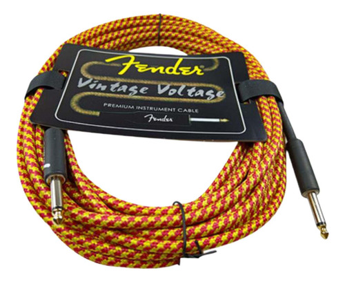 Cable De Guitarra Eléctrica, Cable De Rojo Con Amarillo
