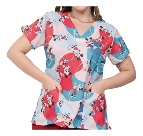 Pijama Hospitalar Estampado Feminino Cirurgico Scrub