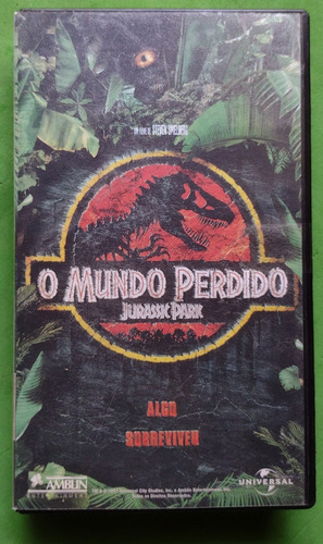 Fita Vhs Jurassic Park O Mundo Perdido 1997 Legendado