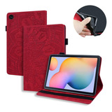 Funda Pefcase Para Samsung Galaxy Tab S6 Lite 10.4 2020 Rojo