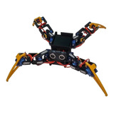 Robot Araña, Chasis Araña + 12 Servos +  Arduino + Sensor 