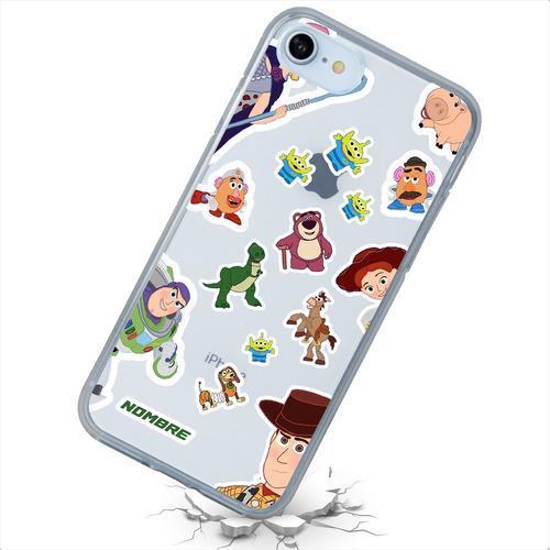 Funda Para iPhone Personajes Toy Story Personalizado Nombre