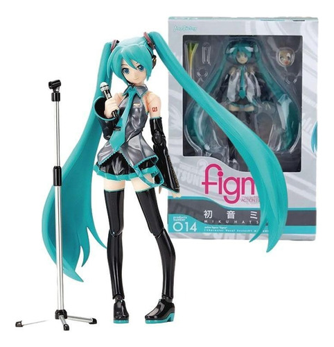 Figma 014 Hatsune Miku Virtual Singer Figura Modelo Juguete 